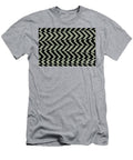 Green and Black Retro Chevron Stripe Pattern Petite Pattern Minimal Graphic Designs T-Shirt