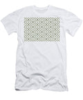 Green and White Art Deco Geometric Shape Pattern Petite Pattern Minimal Graphic Designs T-Shirt