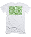 Green and White Chevron Diamond Pattern Pairs Coloro 2022 Popular Color Seaweed Green 062 55 25 Petite Pattern Minimal Graphic Designs T-Shirt