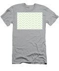 Green and White Chevron Rhombus Arrow Pattern Pairs Coloro 2022 Popular Color Aloe Gel 058 83 18 Petite Pattern Minimal Graphic Designs T-Shirt