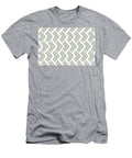 Green and White Chevron Rhombus Pattern Petite Pattern Minimal Graphic Designs T-Shirt