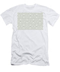 Green and White Diamond Shape Pattern Pratt and Lamberts 2022 Color of the Year Gray Mist 419b Petite Pattern Minimal Graphic Designs T-Shirt