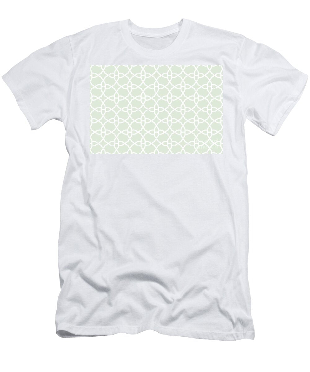 Green and White Minimal Line Art Pattern 4 Petite Pattern Minimal Graphic Designs T-Shirt