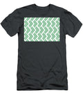 Green and White Rhombus Arrow Pattern Petite Pattern Minimal Graphic Designs T-Shirt