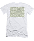 Green and White Stripe Diamond Shape Pattern Petite Pattern Minimal Graphic Designs T-Shirt