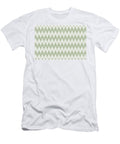 Green and White Striped Chevron Ripple Pattern Pairs Dulux 2022 Popular Colour Bamboo Stem Petite Pattern Minimal Graphic Designs T-Shirt