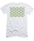Green and White Tessellation Line Pattern 17 Pairs Dulux 2022 Popular Colour Bamboo Stem Petite Pattern Minimal Graphic Designs T-Shirt