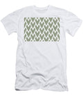 Green and White Tessellation Line Pattern 17 Petite Pattern Minimal Graphic Designs T-Shirt