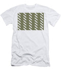 Green Black and White Minimal Zig Zag Stripe Pattern Pairs Jolie 2022 Color of the Year Sage Petite Pattern Minimal Graphic Designs T-Shirt