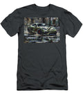 Green Porsche Sports Car in Wet Asphalt Clark Leffler T-Shirt