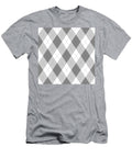 Grey Argyle Seamless Pattern Backgrounddiamond Shapes with Dashed Lines Simple Flat Vector Illustration Petr Polak T-Shirt