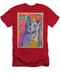 Grey Cat in Pink Zelda Tessadori T-Shirt