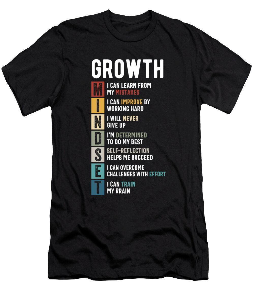 Growth Mindset Your Mindset Matter Motivational Encouraging School Office Classroom Decor Teacher Hitachi Beta T-Shirt