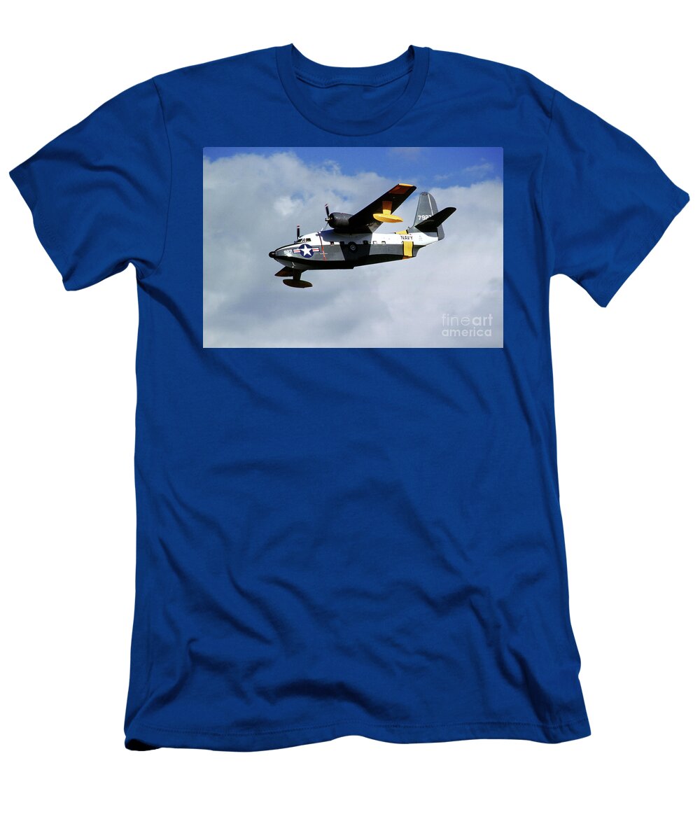 Grumman Hu 16c Albatross in Flight Wernher Krutein T-Shirt