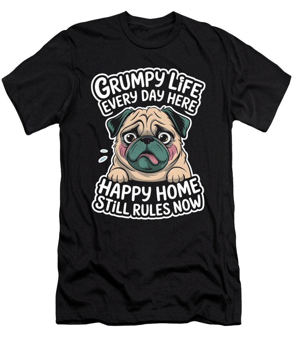 Grumpy Dog Lover Women Men Cute Pet Cranky Humor Studi Alex T-Shirt