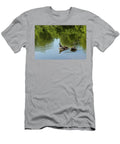 Guarding My Sleeping Family a Mother Duck and Ducklings on the Pond Georgia Mizuleva T-Shirt