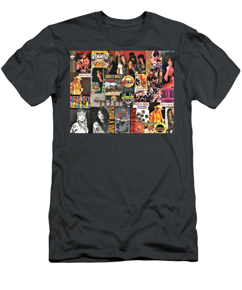 Guns N Roses Collage 1 Doug Siegel T-Shirt