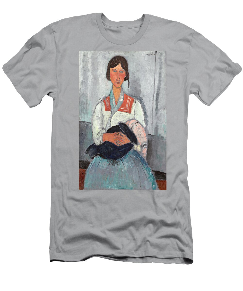 Gypsy Woman with Baby 1919 Oil on Canvas Amedeo Modigliani T-Shirt