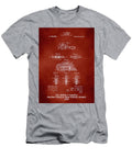 H D Smith Perfect Handle Pipe Wrench Patent White on Red David Smith T-Shirt