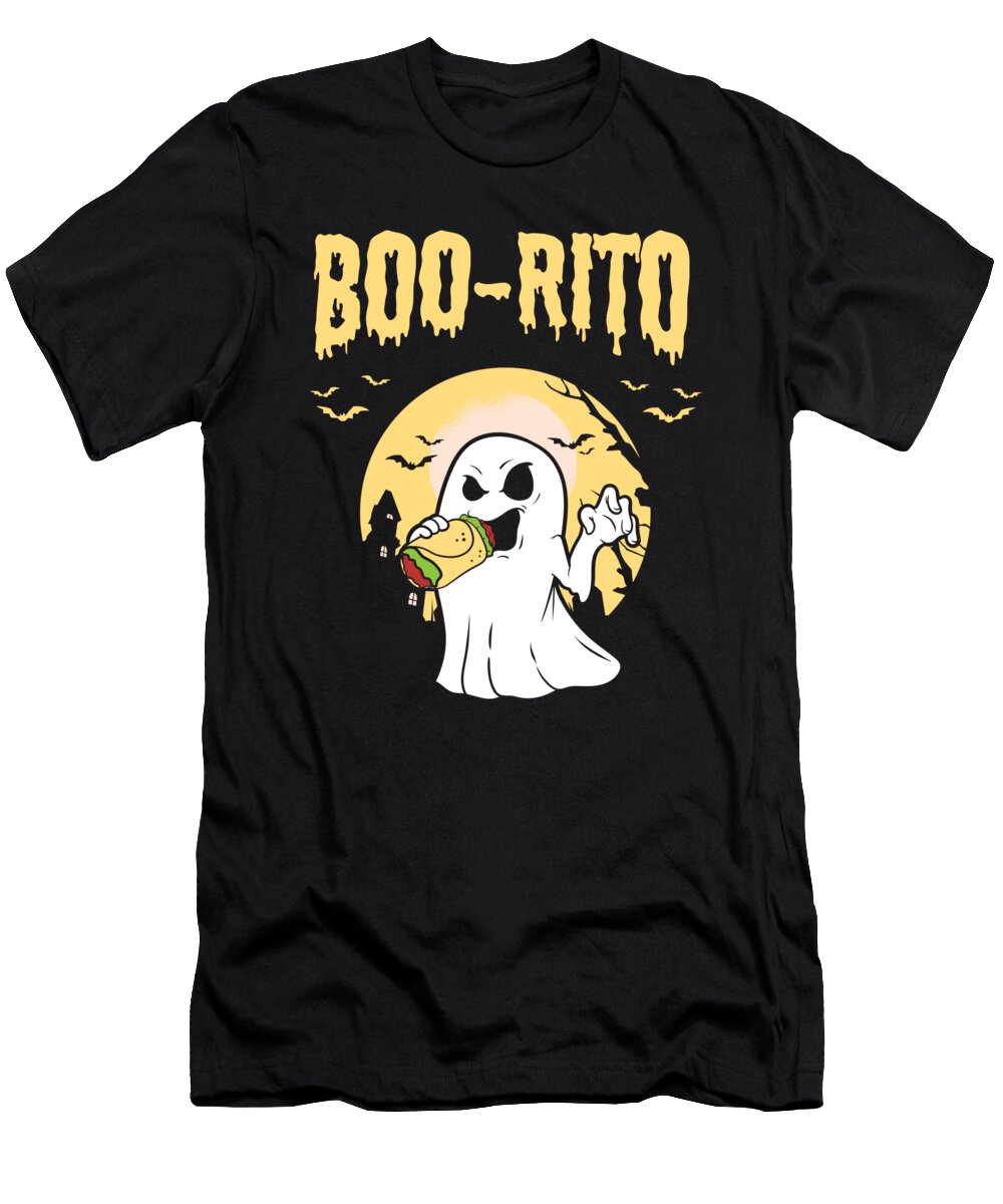 Halloween Boo Rito Funny Burrito Ghost Humorous Gift Haselshirt T-Shirt