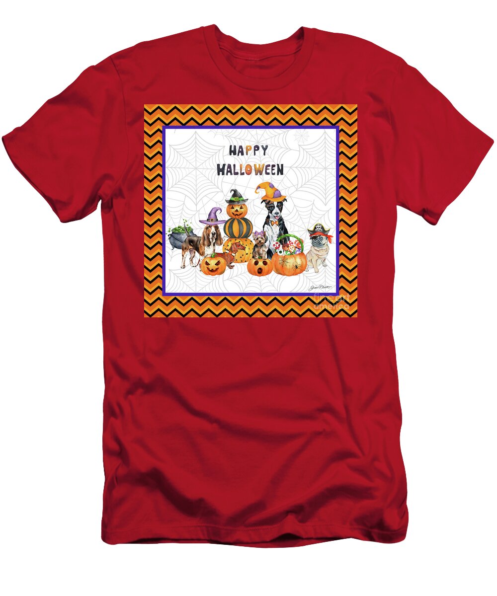 Halloween Dogs A1 Sq Jean Plout T-Shirt
