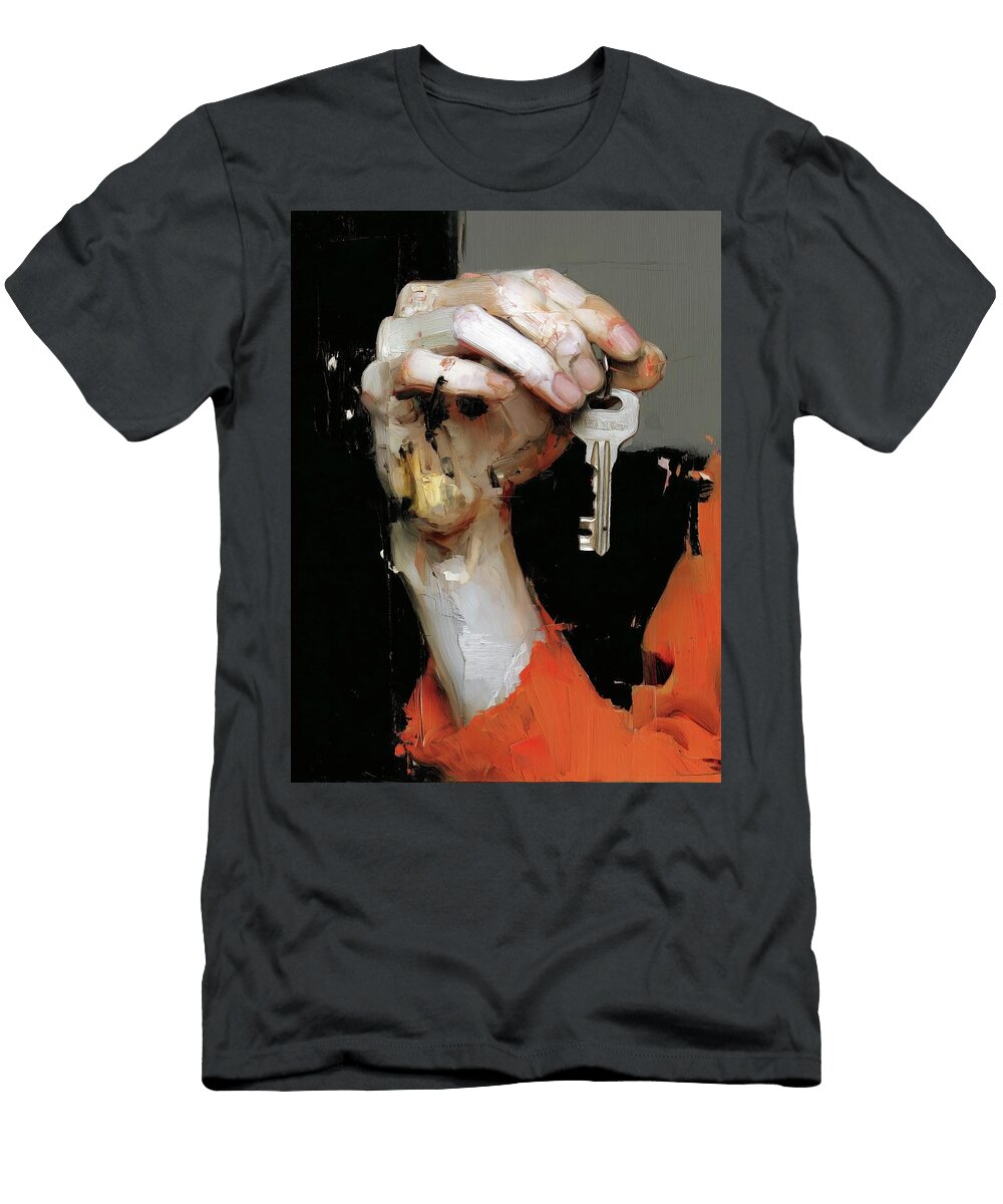 Hand Clutching a Key Fabrizio Cassetta T-Shirt