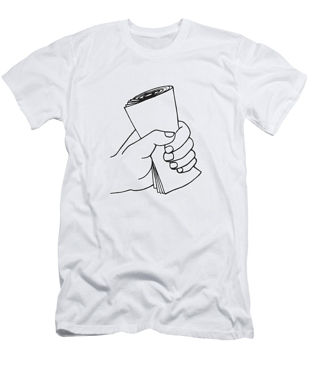 Hand Grasping Paper Csa Images T-Shirt