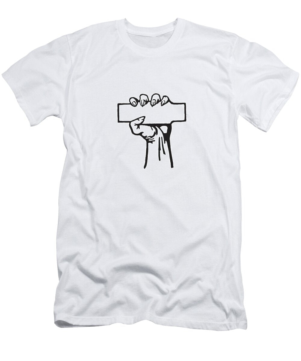 Hand Gripping a Card Csa Images T-Shirt