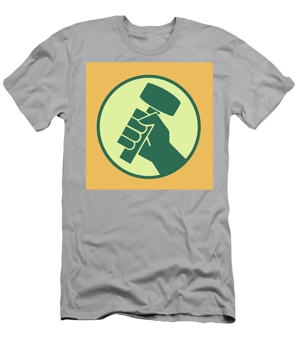 Hand Gripping a Hammer Csa Images T-Shirt