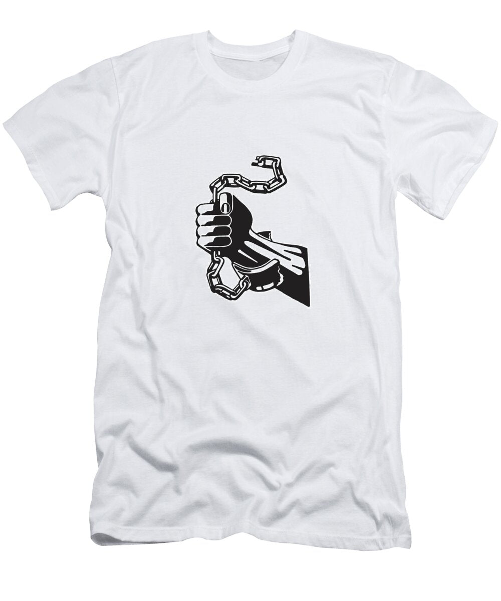 Hand Holding Broken Chains Csa Images T-Shirt