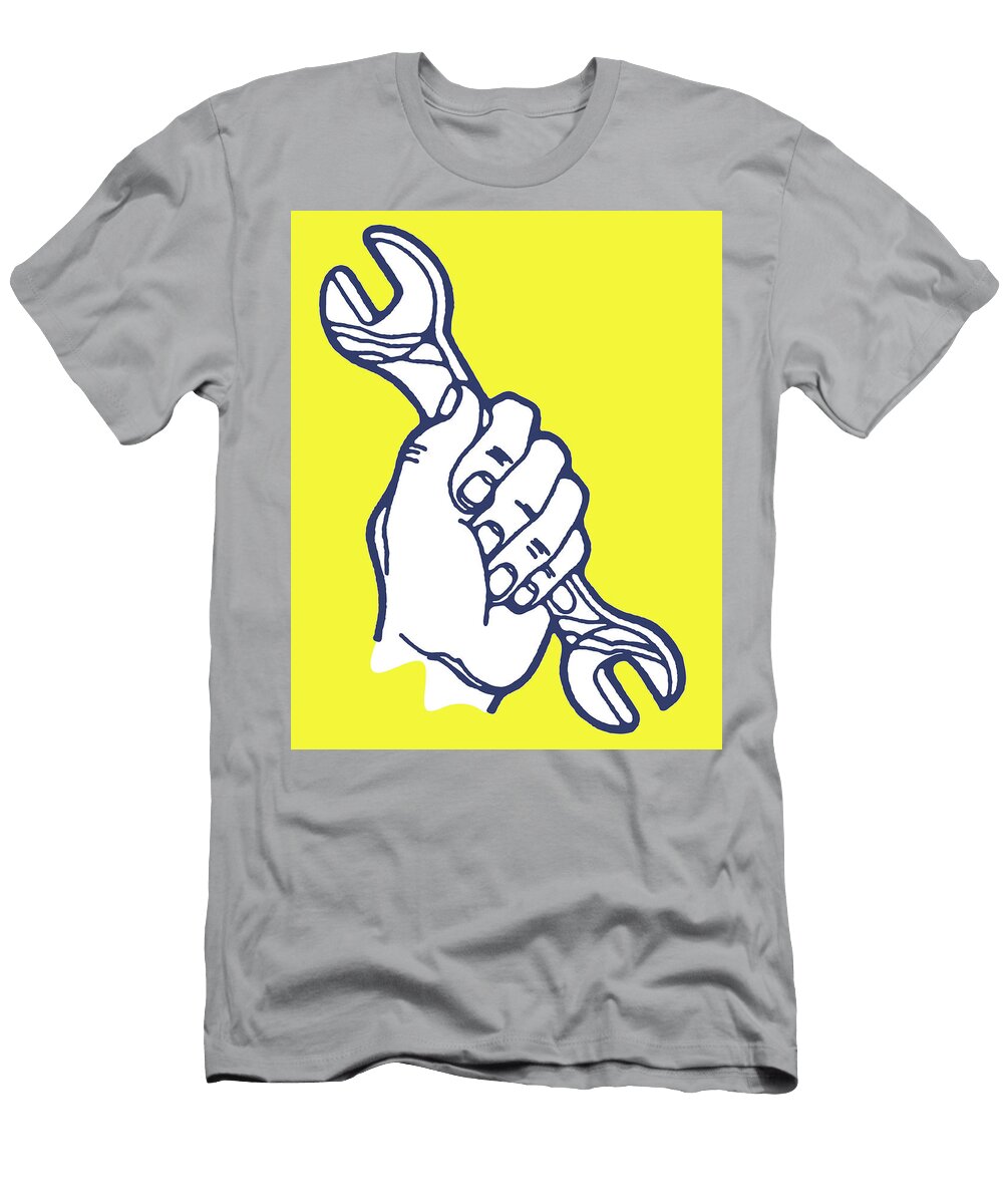Hand Holding Crescent Wrench Csa Images T-Shirt