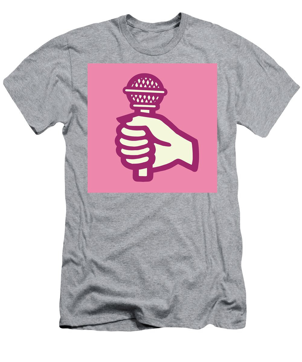 Hand Holding Microphone Csa Images T-Shirt