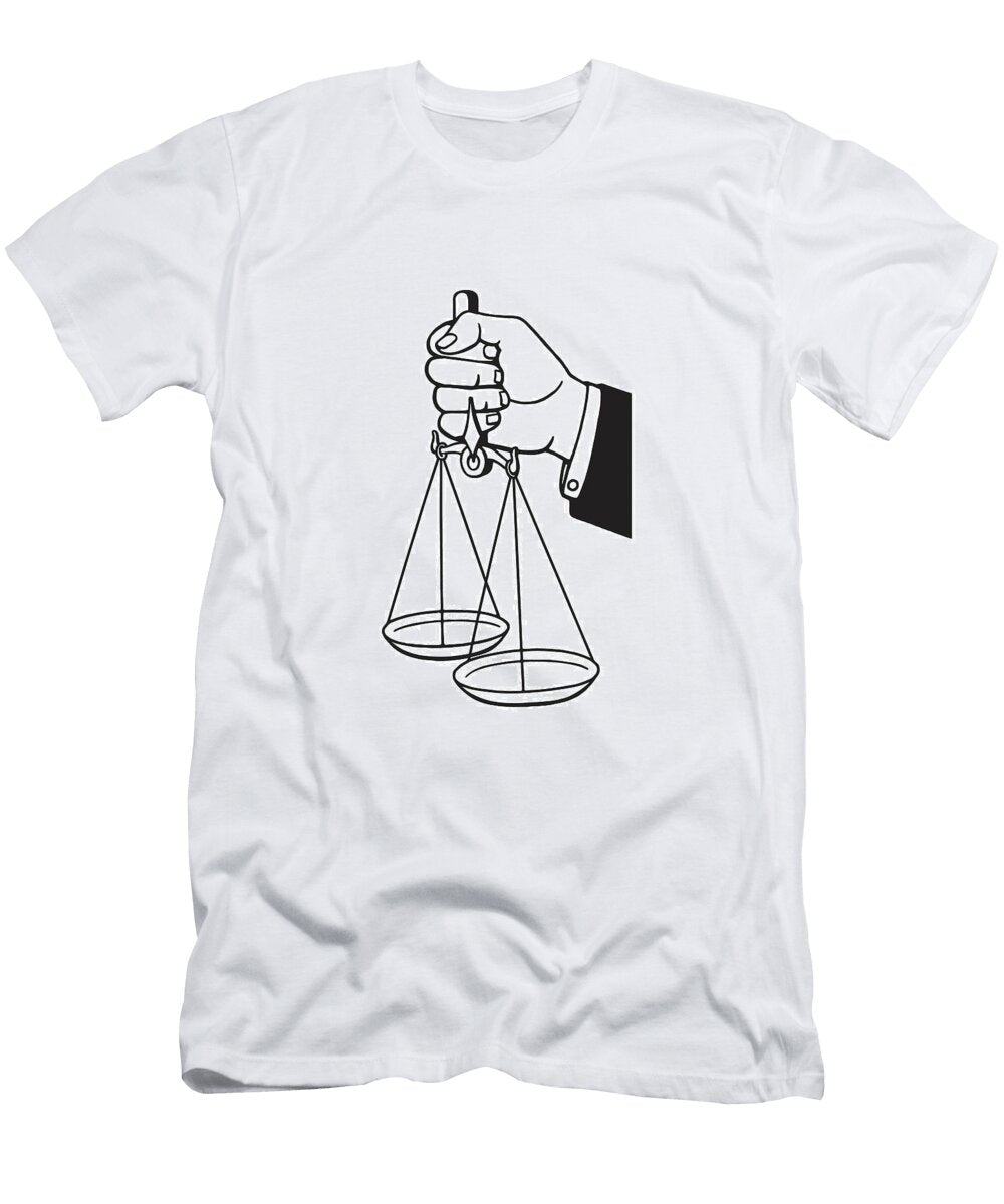 Hand Holding Scales Csa Images T-Shirt