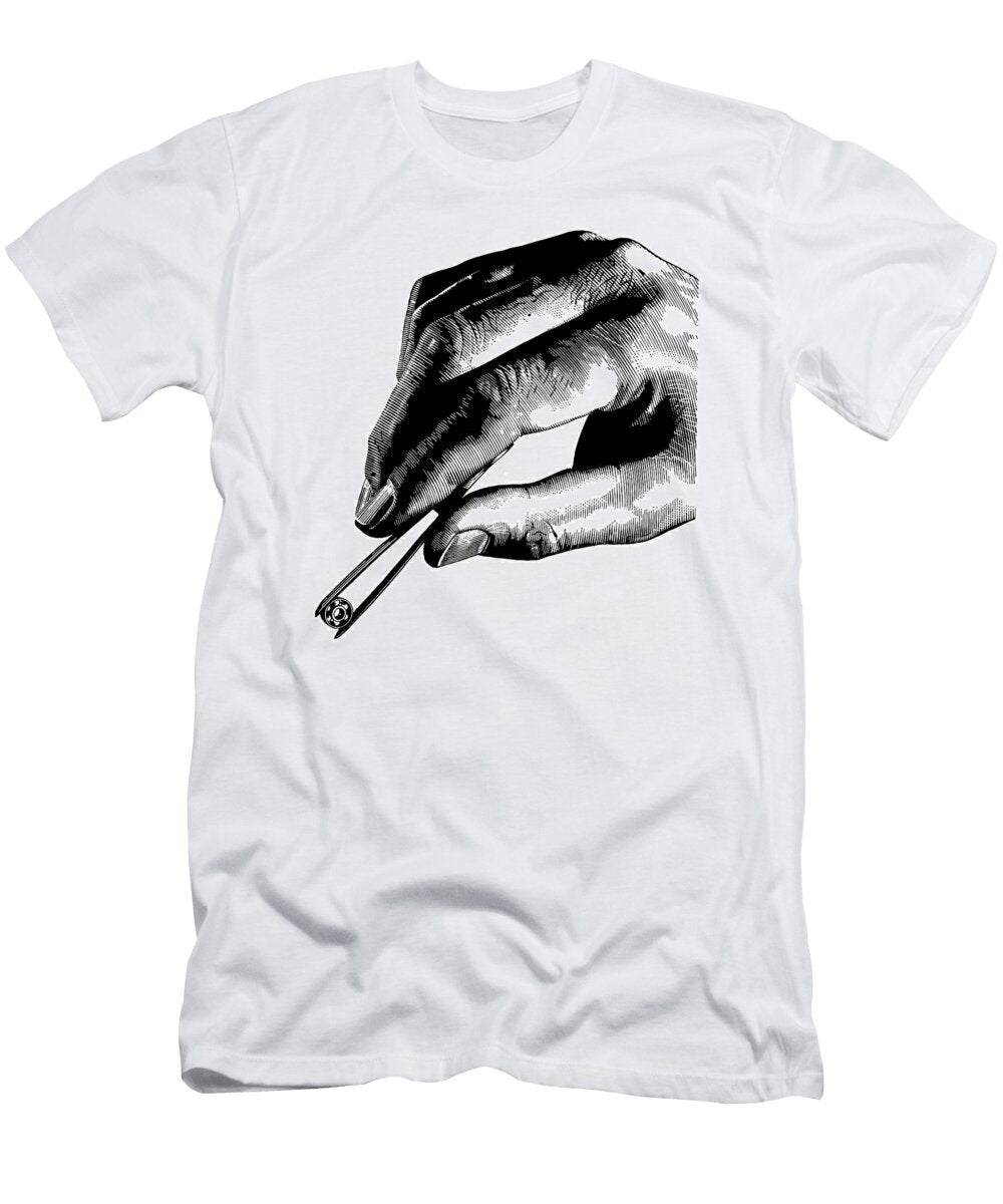Hand Using Tweezers Csa Images T-Shirt