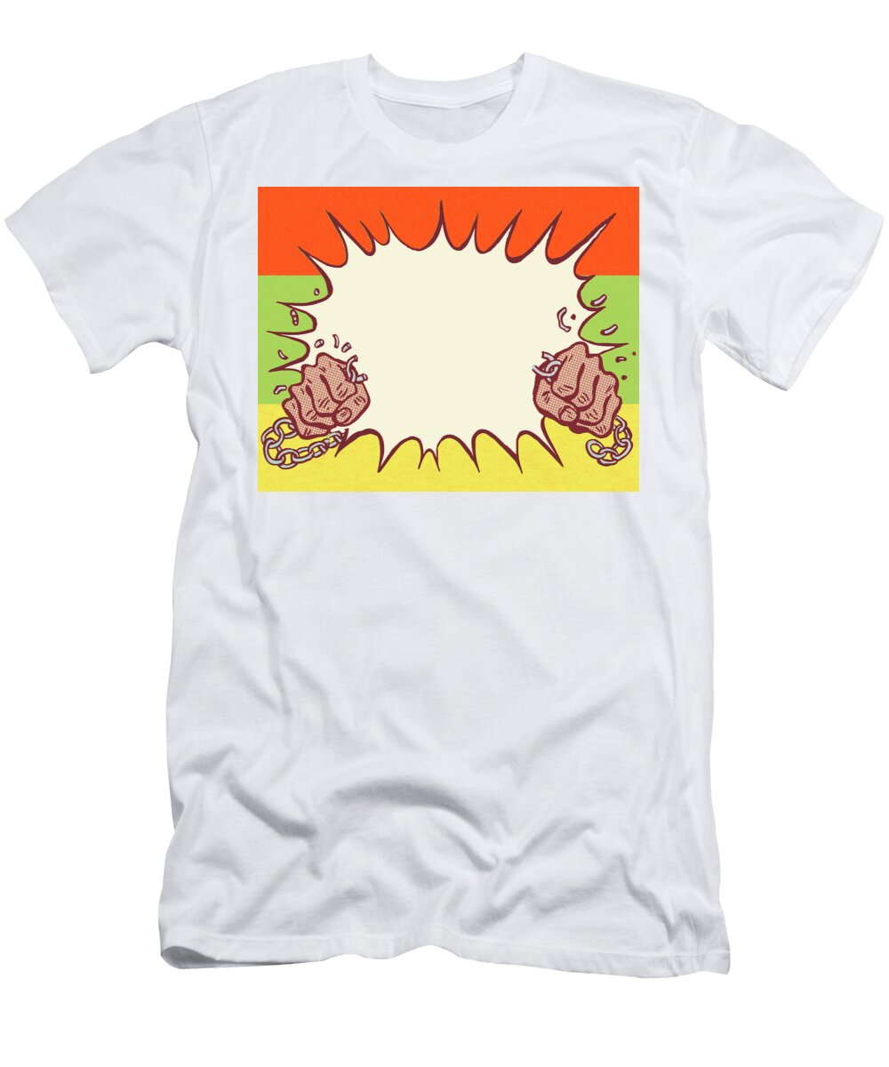 Hands Breaking a Chain Csa Images T-Shirt
