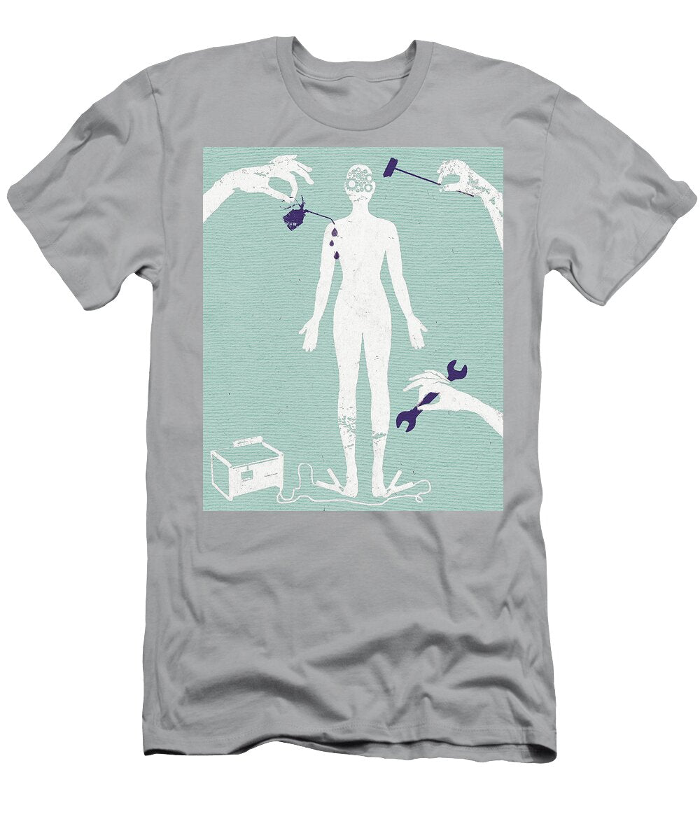 Hands Oiling and Repairing Female Human Ikon Ikon Images T-Shirt