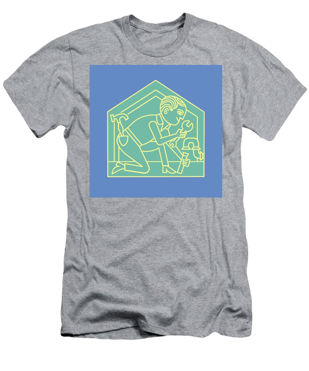 Handyman Making Repairs Csa Images T-Shirt