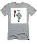 Handyman Monkey Wrench Standing Cartoon Aloysius Patrimonio T-Shirt