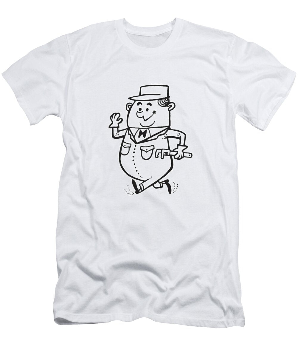 Handyman with Wrench Csa Images T-Shirt