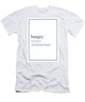 Hangry Watercolor Design Map Quote Definiton Vivid Pixel Prints T-Shirt