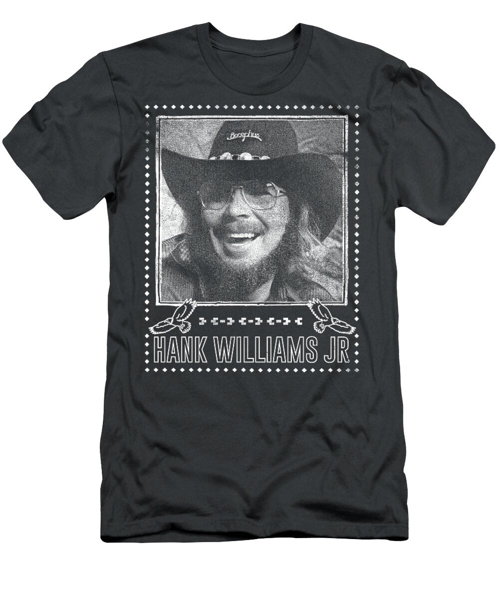 Hank Williams Jr Vintage Faded Style Fan Design Sibainu T-Shirt