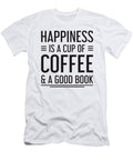 Happiness Is a Cup of Coffee and a Good Book Jacob Zelazny T-Shirt