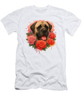 Happy English Mastiff with Roses Dog Mom Flowers Studi Alex T-Shirt