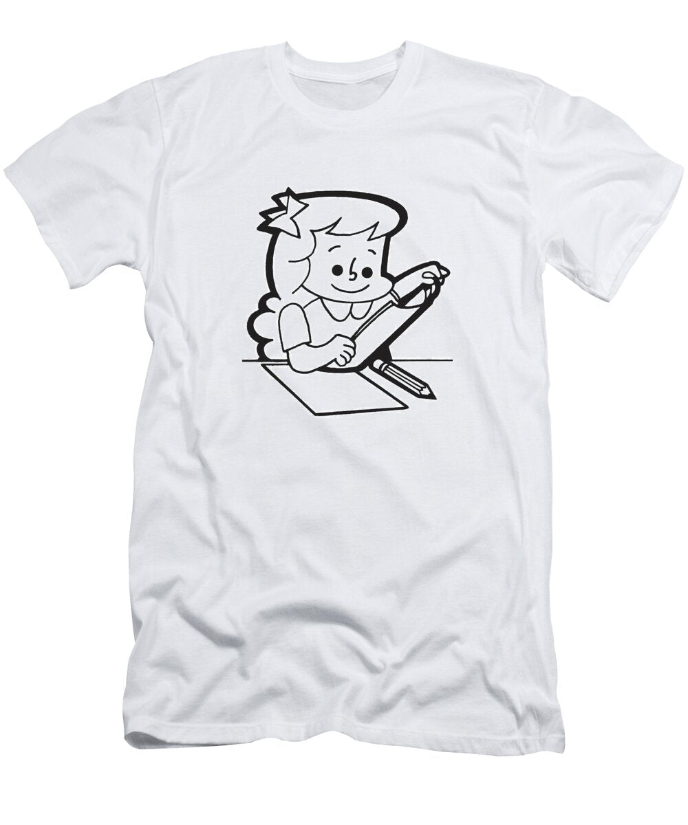 Happy Girl in School Csa Images T-Shirt