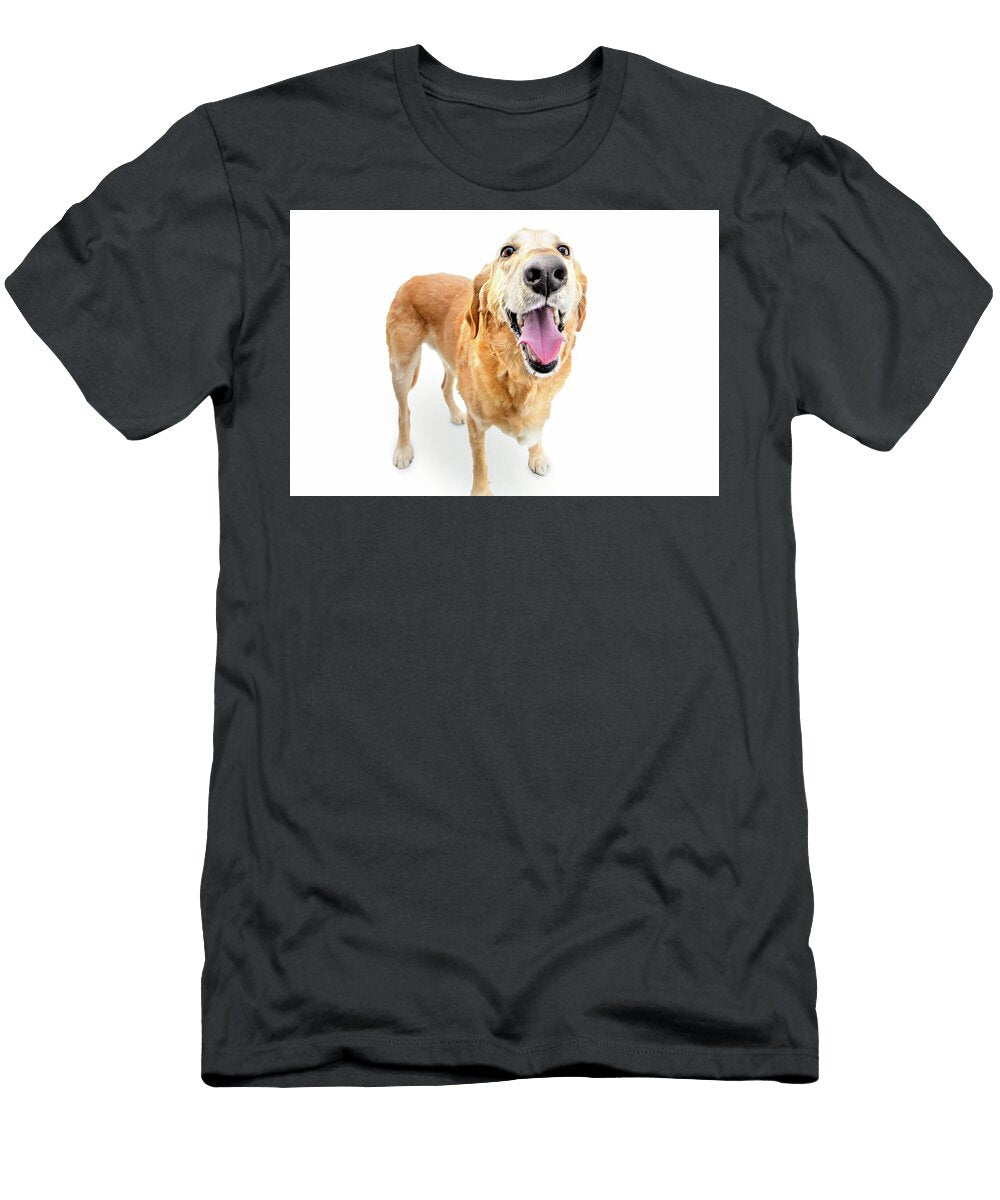 Happy Golden Retriever Paul Sears Resilient Rover T-Shirt