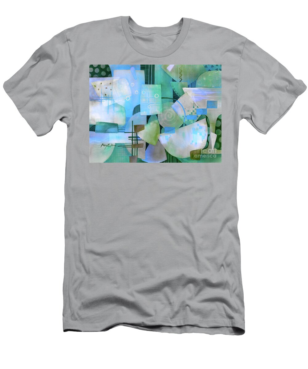 Happy Hour Blue Hailey E Herrera T-Shirt