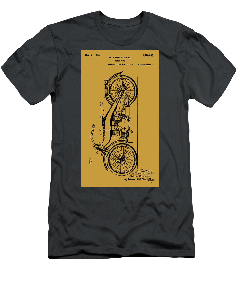 Harley Cycle Patent Brown Howard Roberts T-Shirt