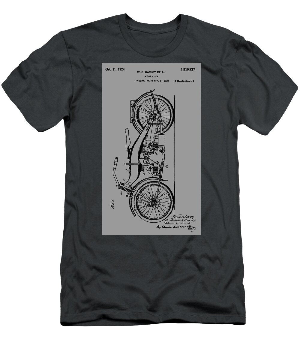 Harley Cycle Patent Grey Howard Roberts T-Shirt