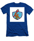 Hawk Mechanic Pipe Wrench Crest Cartoon Aloysius Patrimonio T-Shirt