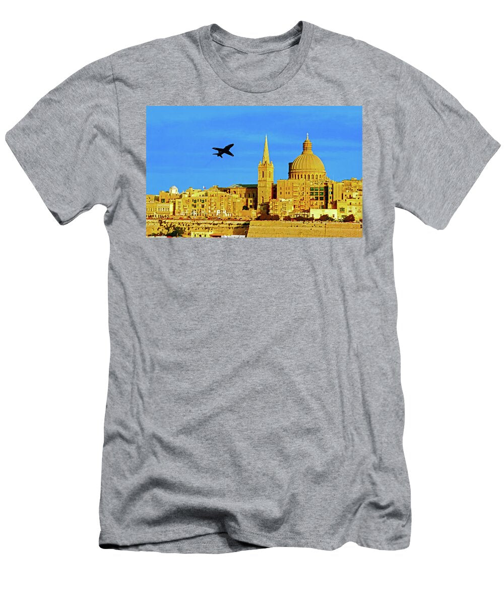 Hawk Over Valletta William Attard Mccarthy T-Shirt